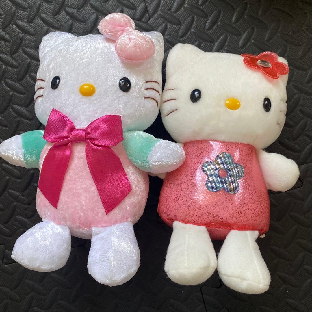 発送日注意【ハローキティ】ぬいぐるみセット00年〜02年製　エイコー社