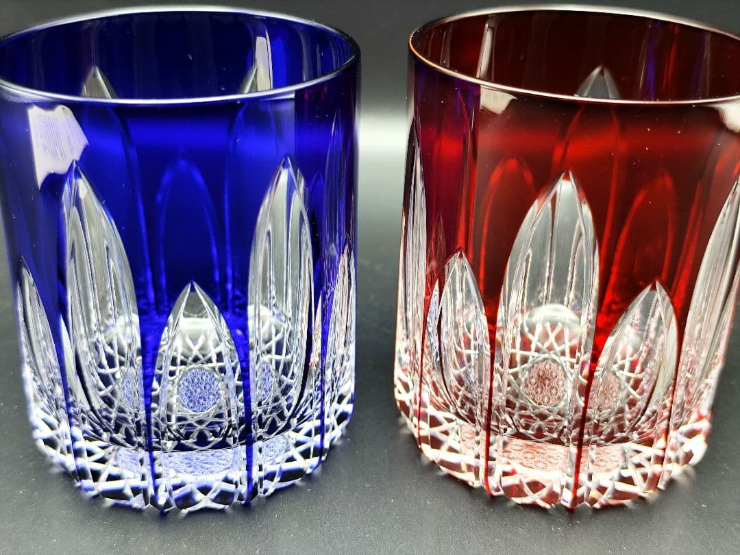 定価77000円？美品 江戸切子 華硝 ロックグラス（切子、江戸切子、薩摩切子）