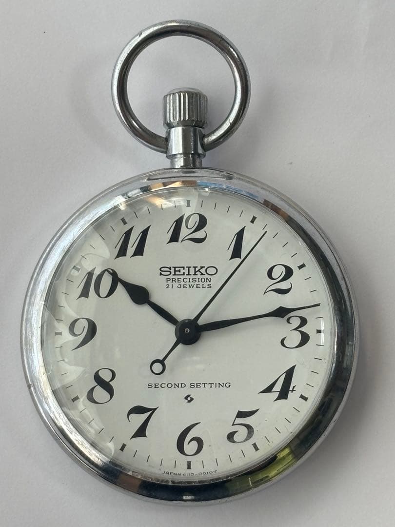 OH済み　セイコー　プレシジョン　21石　手巻き　鉄道時計　19セイコー　美品