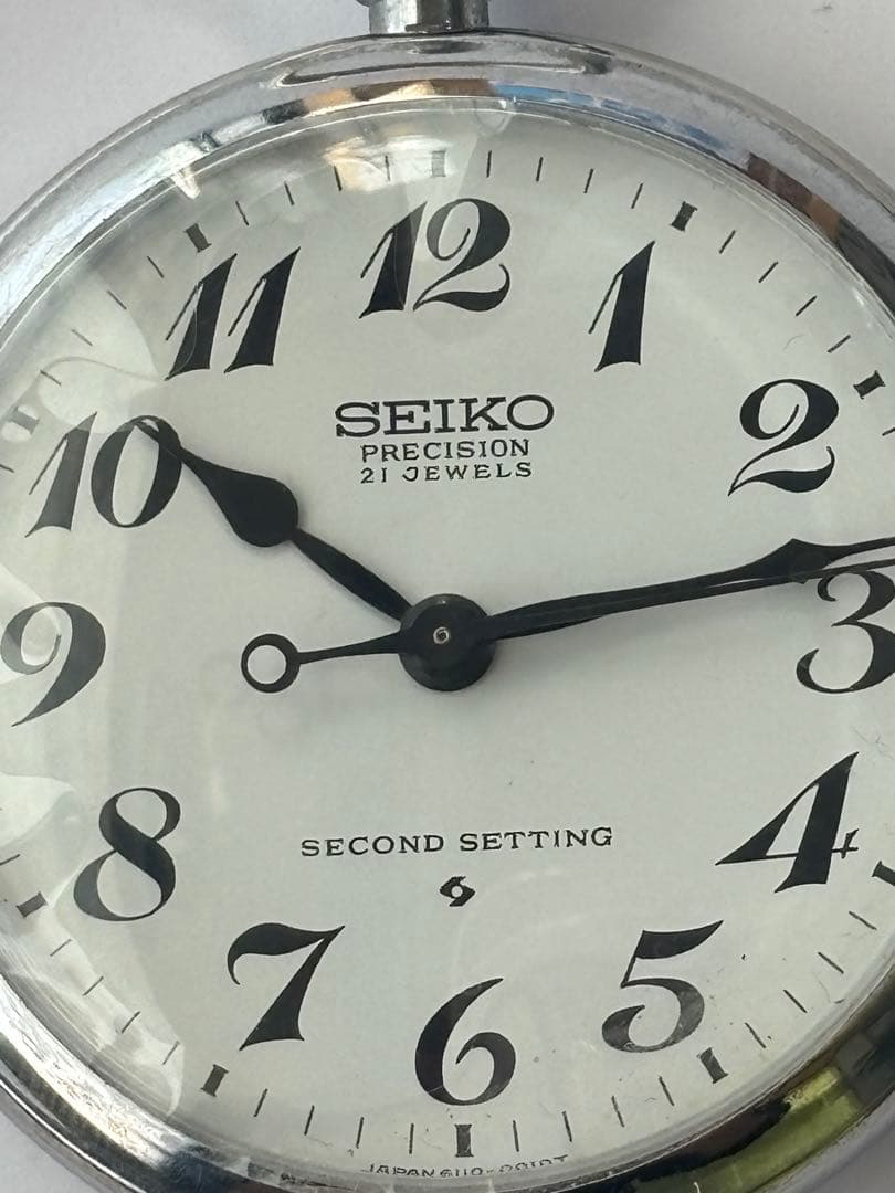 OH済み　セイコー　プレシジョン　21石　手巻き　鉄道時計　19セイコー　美品