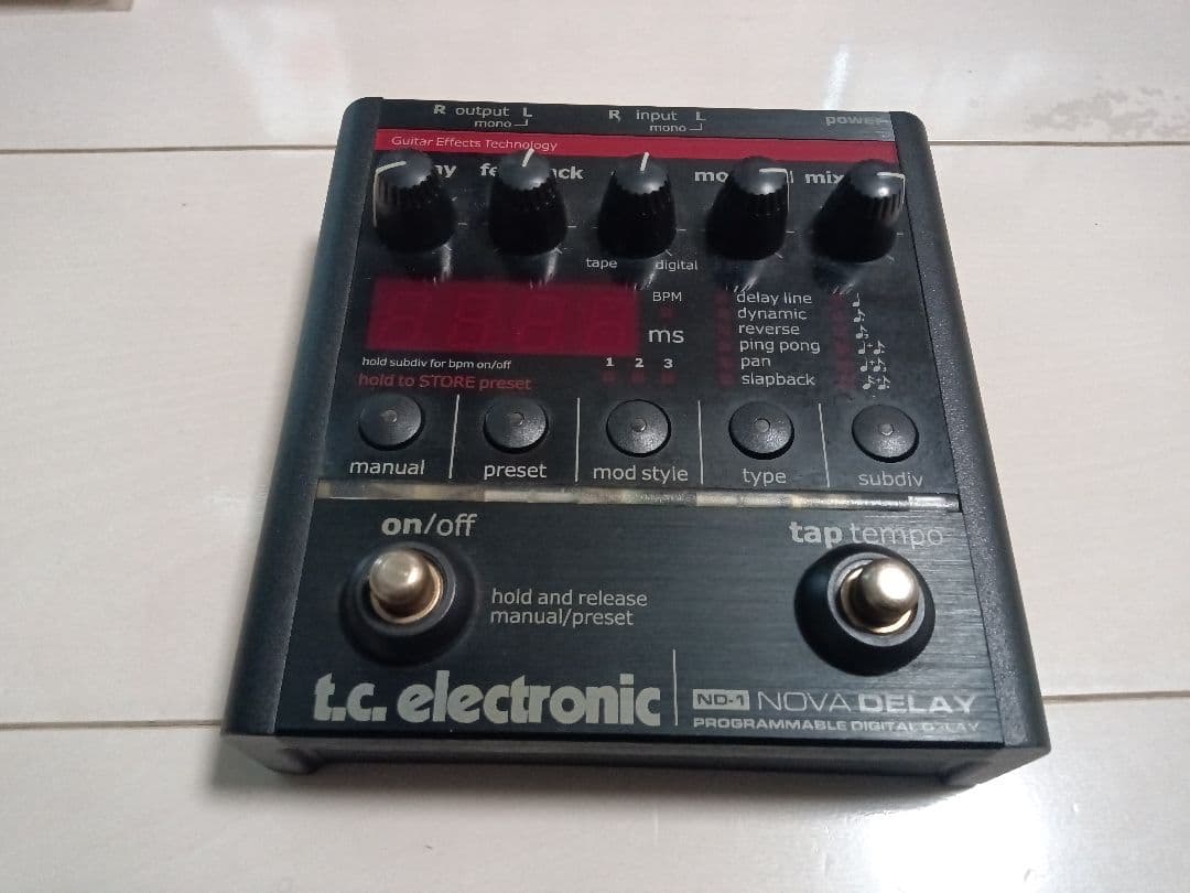 ギター t.c. electronic ND1 NOVA DELAY