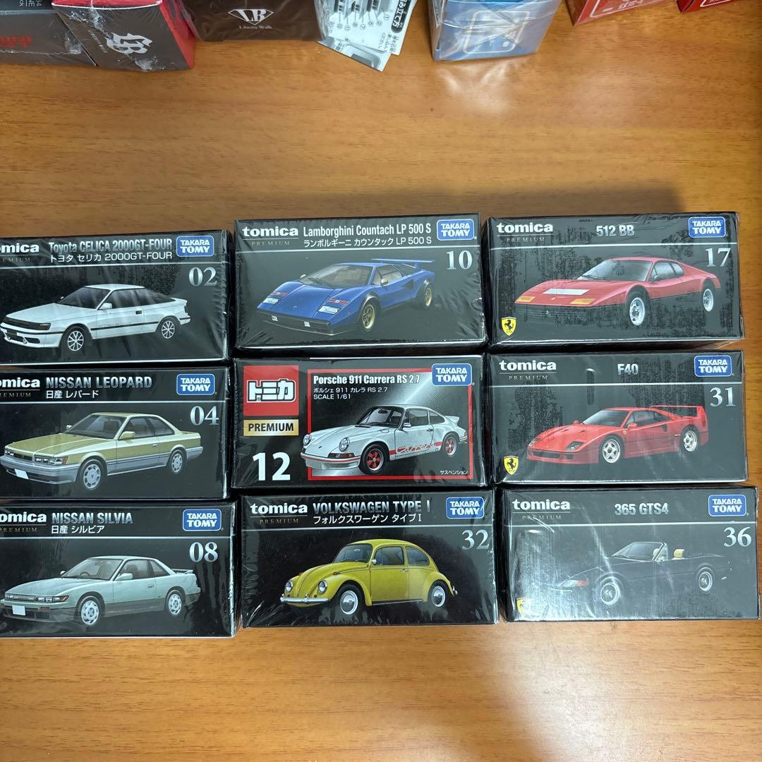 トミカ プレミアム 絶版モデル　日産レパード、F40他　9台セット　未開封