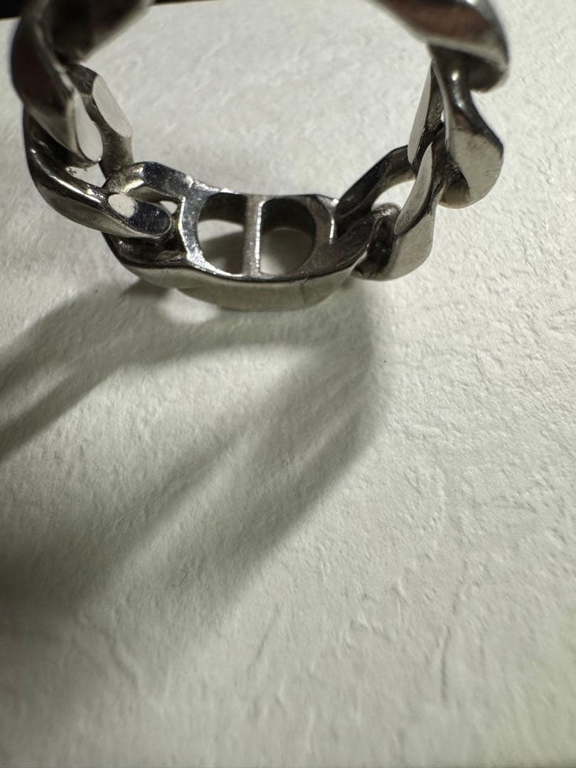Dior チェーンリング シルバー925 リング S ディオール CD アイコン