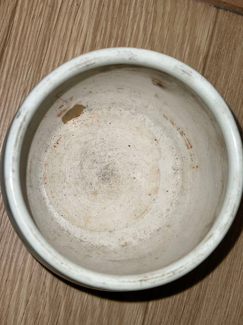 古伊万里　染付　火入　香炉？　タバコ道具？　雀