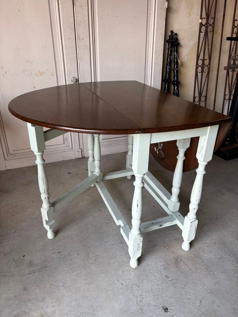 オーク　バタフライテーブル/ペイント