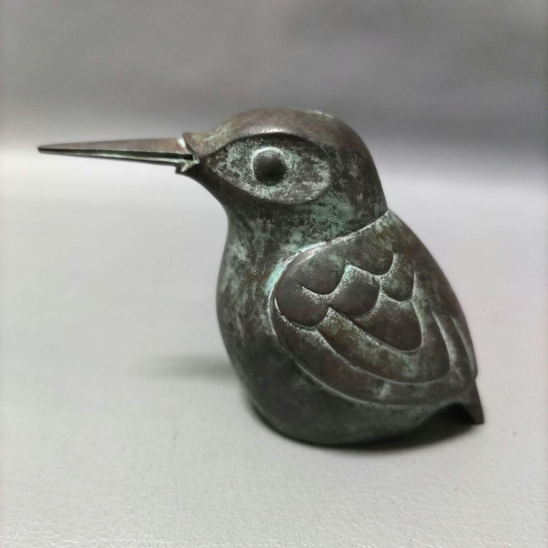 かわせみ水滴 　鋳銅製