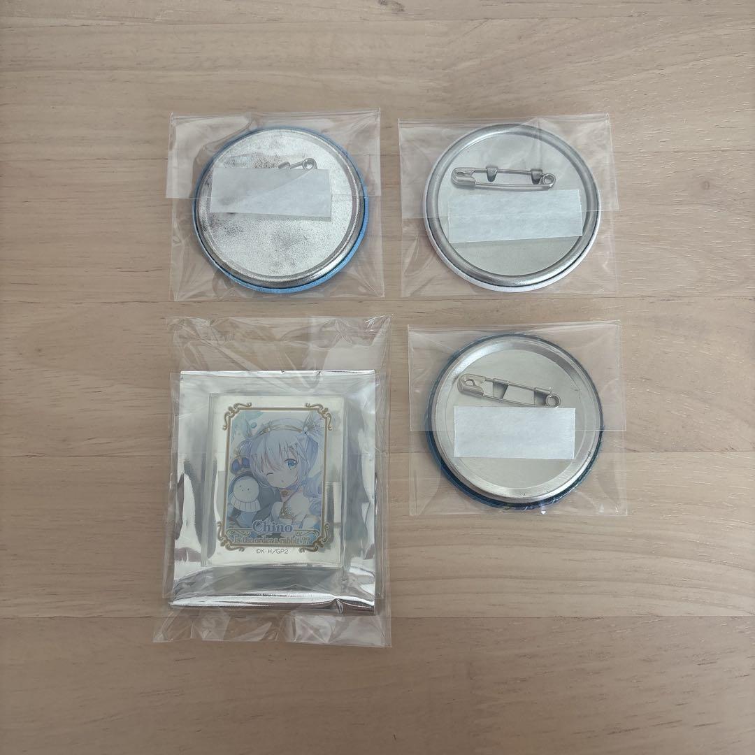 ご注文はうさぎですか？ チノ 缶バッチ アクリルブロック 〈ハートポーズ〉