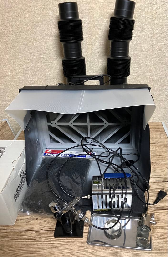 タミヤ　スプレーワーク　ペインティングブース2 エアブラシセット