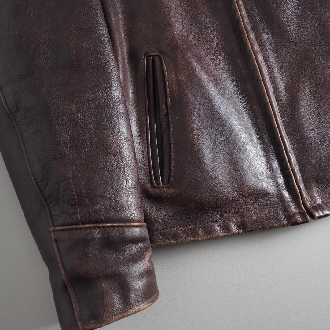 ショット　 Schott　36　トラッカージャケット　レザージャケット　赤茶