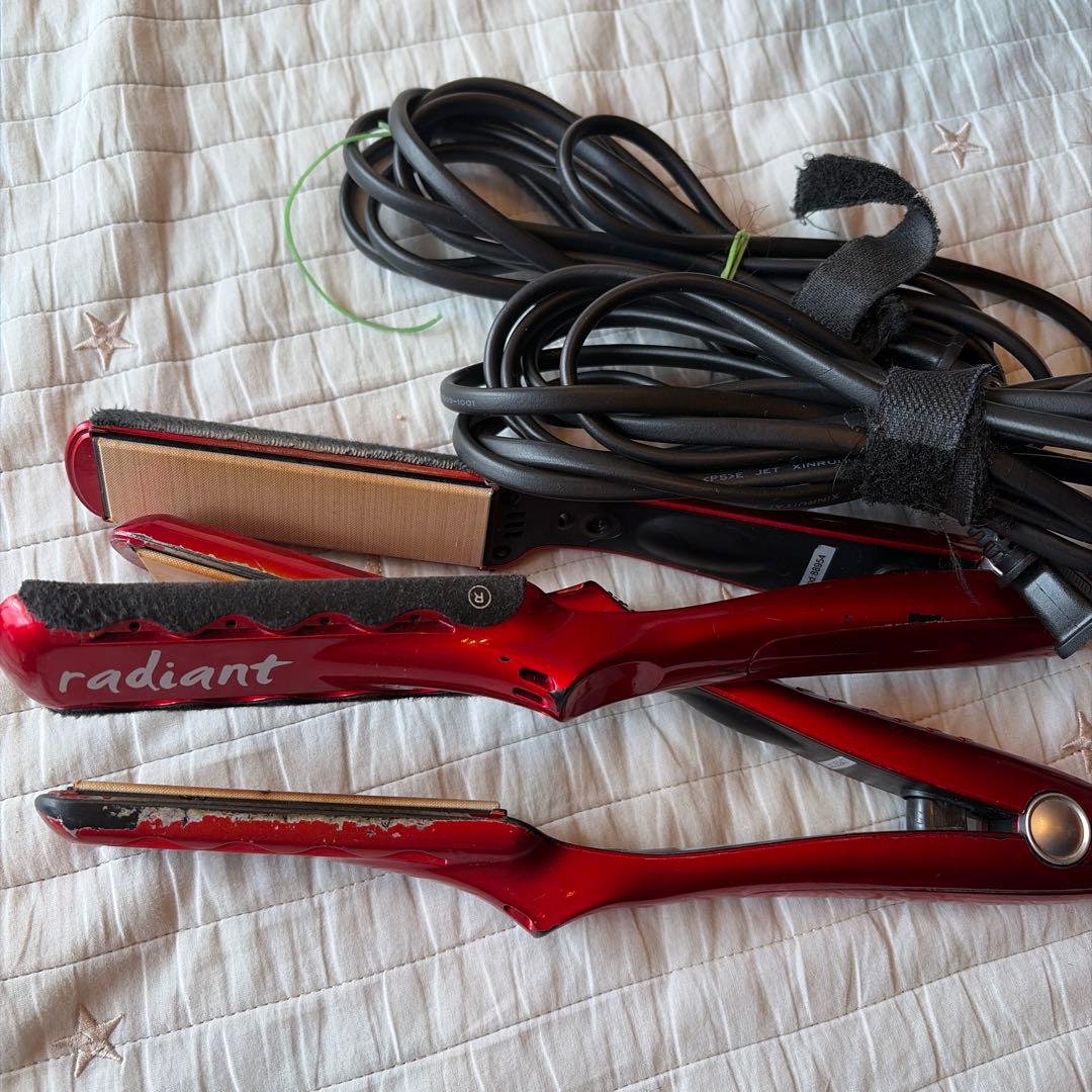 radiant ストレートヘアアイロン 2本セット