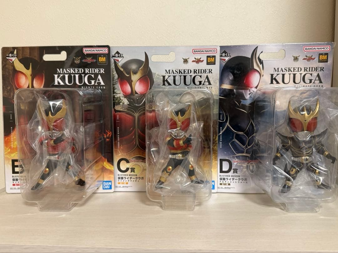 【未開封3点セット】 B・C・D 一番くじ 仮面ライダー クウガ BM