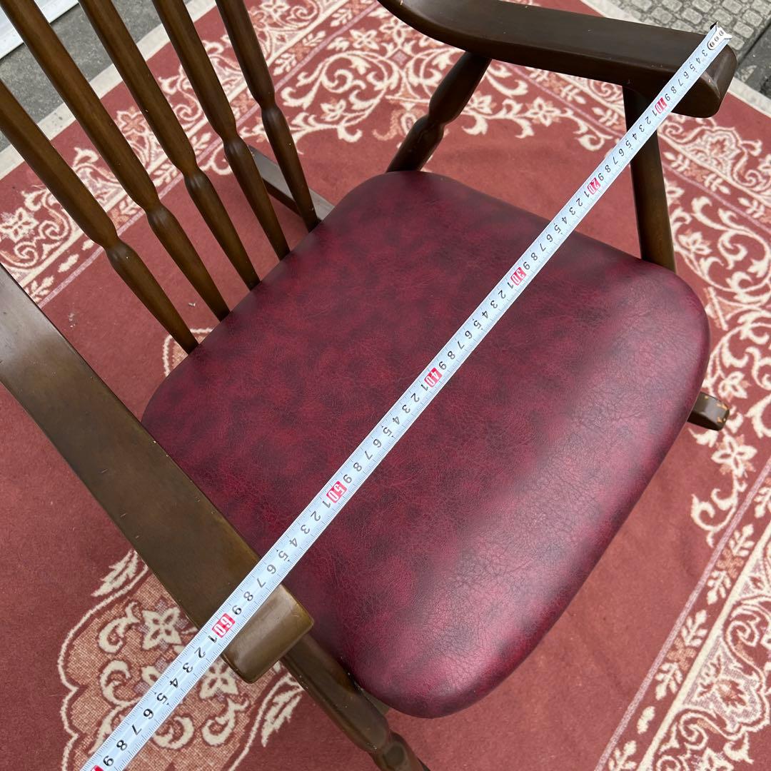 古家具ビンテージ品◾️鳥取家具 木製フレーム ロッキングチェア ミッドセンチュリー