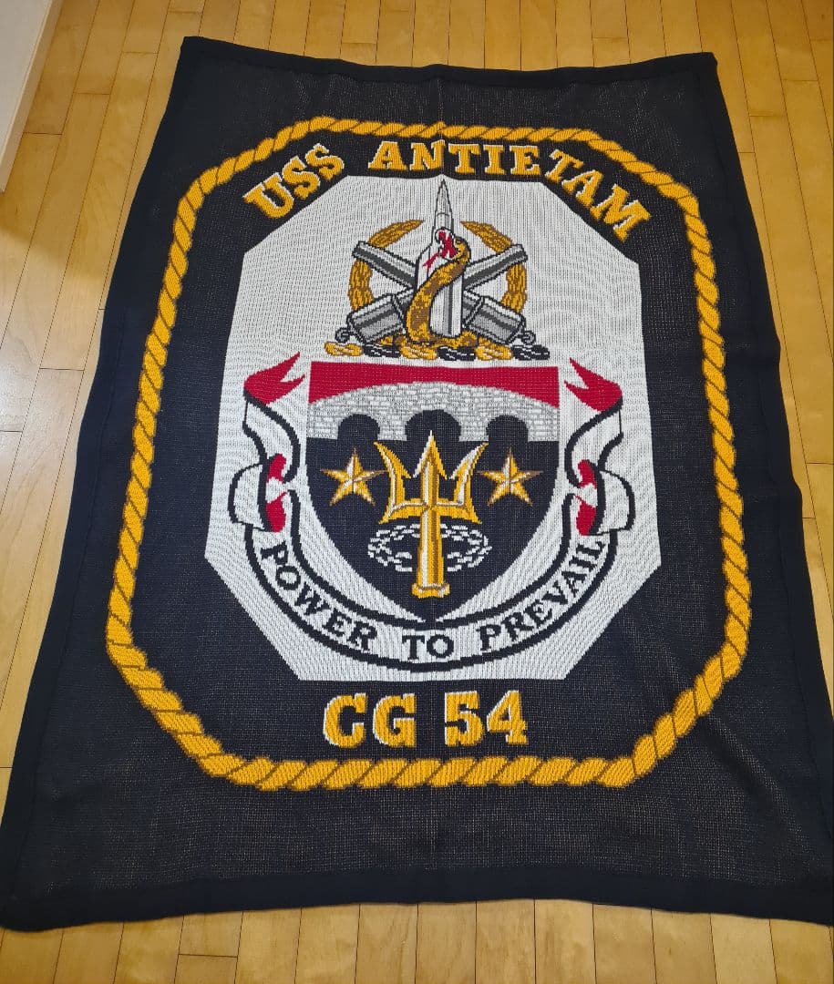【★非常レア★米軍放出品、新品】US CG54 ANTIETAM ブランケット