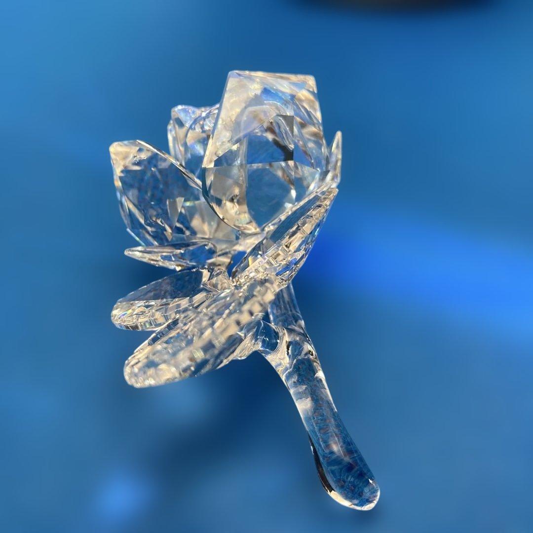 SWAROVSKI スワロフスキー　クリスタルローズ 証明書付き　薔薇(384)
