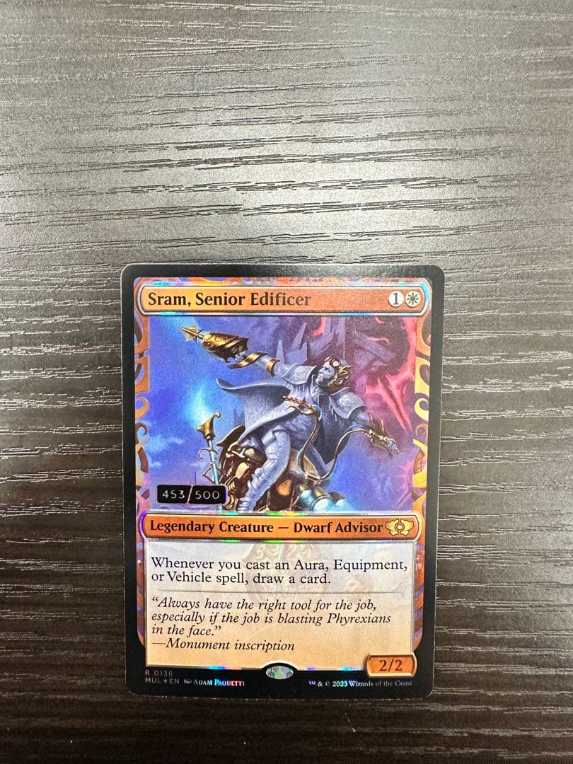 ダブルレインボウFOIL  MTG 上級建設官、スラム　453番