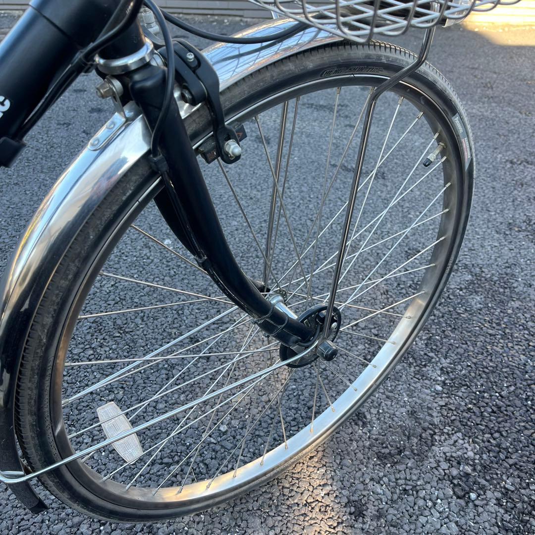 【引き取り限定】Panasonic 自転車 ビビ バディ 26インチ 前カゴ付