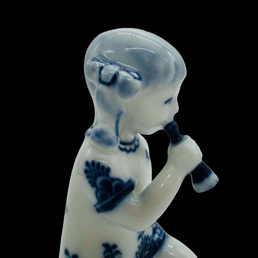 【希少】ロイヤルコペンハーゲン ブルーフルーテッド フィギュリン 笛を吹く少女