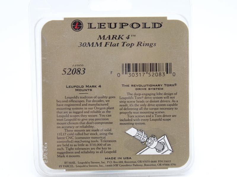 Leupold■Mark4 30mm High■リューポルド リングマウント
