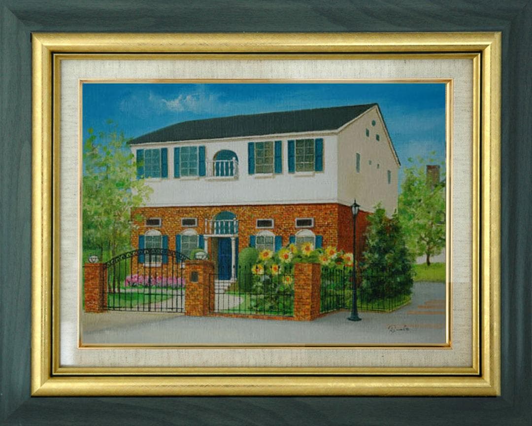 油絵 菅家令子 絵 絵画 インテリア F4-110212 風景 ひまわり