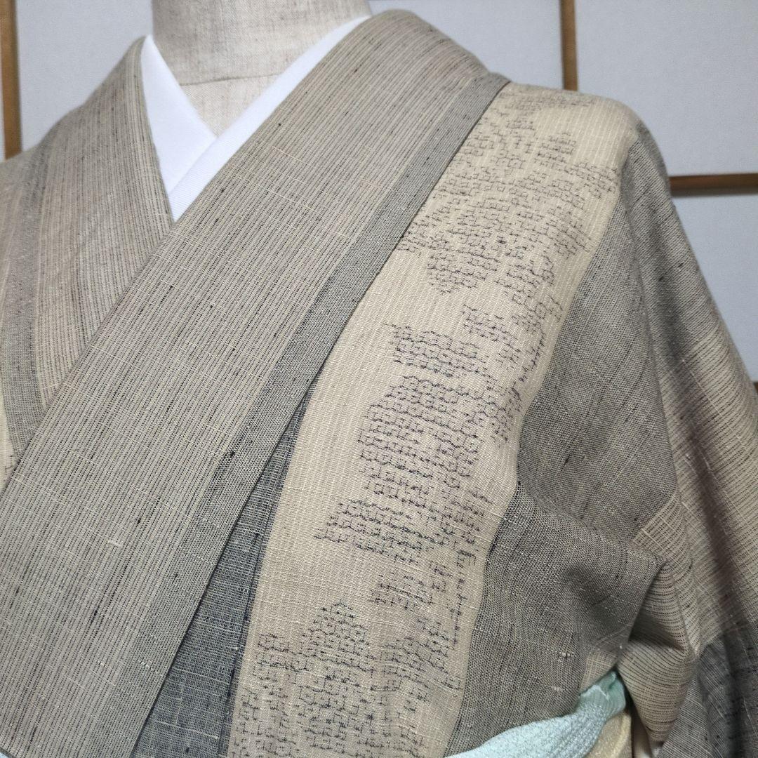 美品 結城紬 丈161 裄67.5 証紙あり ガード加工あり