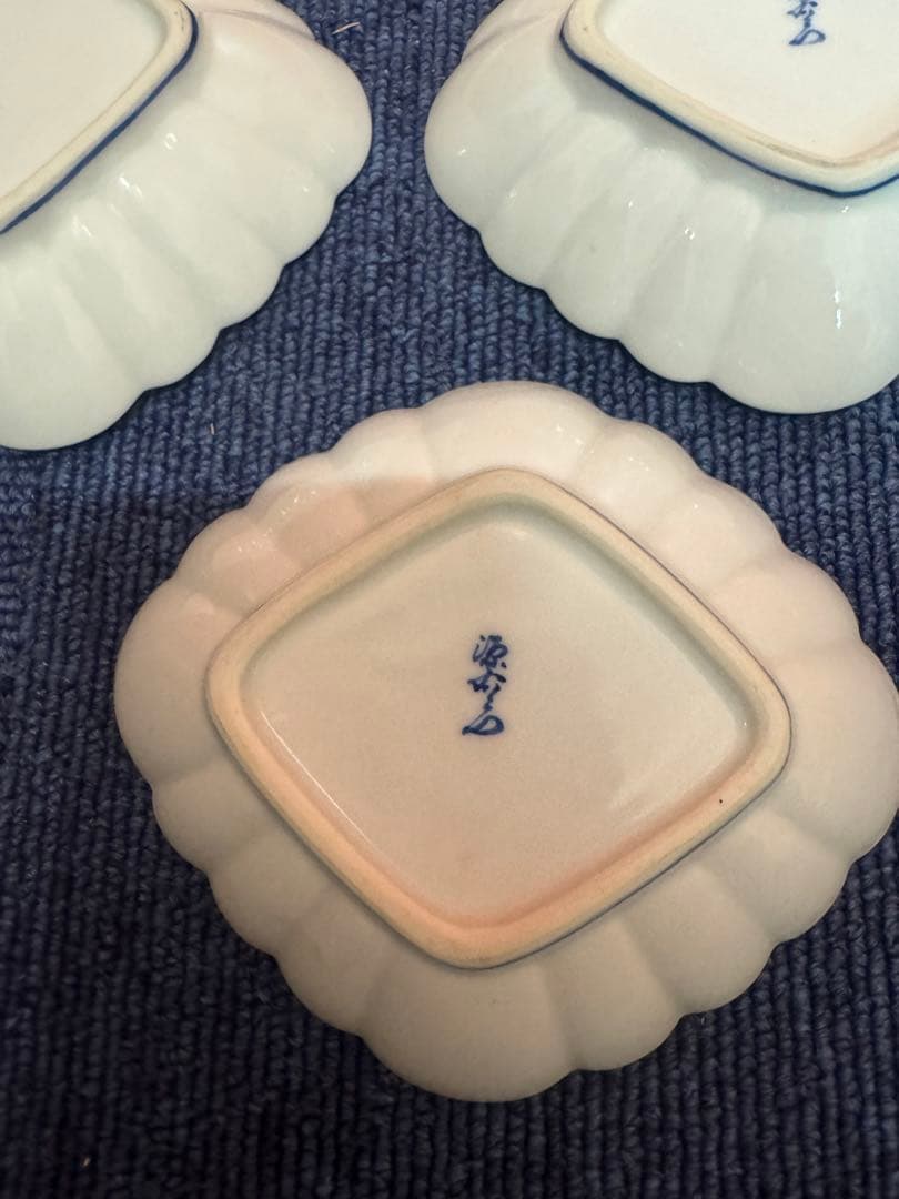 1600 源右衛門　角皿　3客