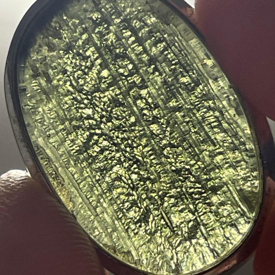 天然モルダバイト　ペンダント　トップ