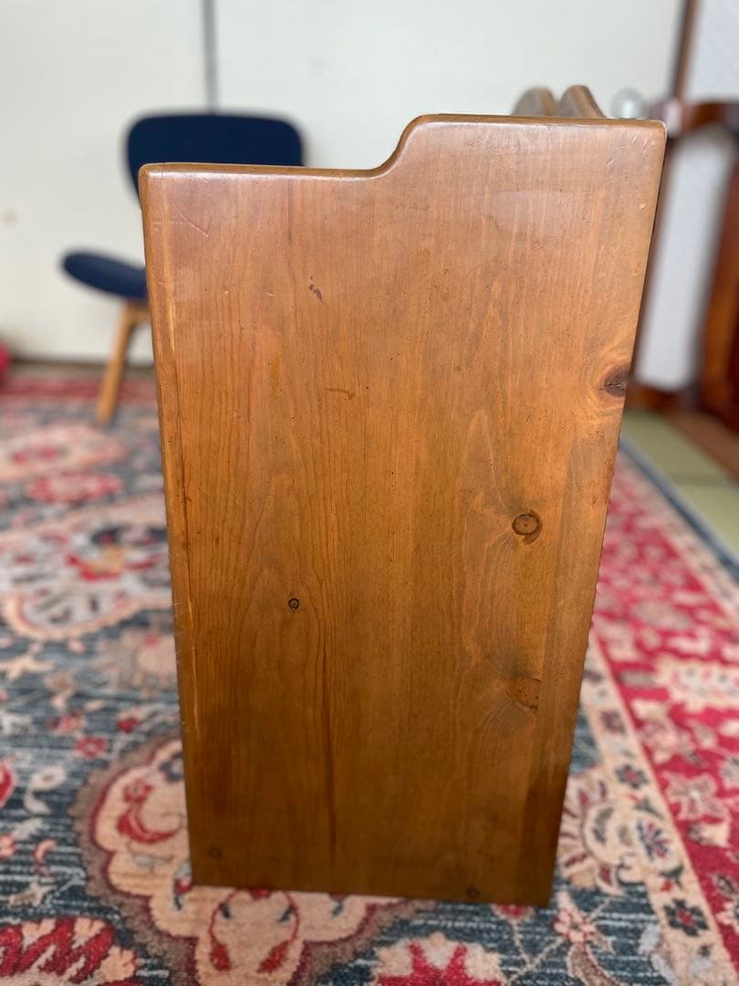 モフモフ様ご購入専用　アンファン　 木製棚 2段　　　　　　　　 幅１１４センチ