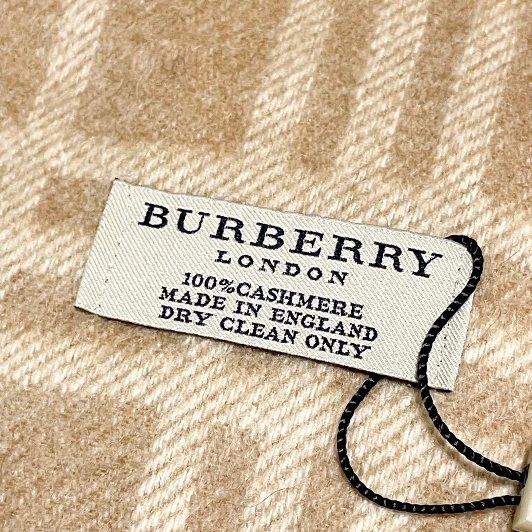 【申己暎 】 BURBERRY LONDON カシミヤ100% マフラー