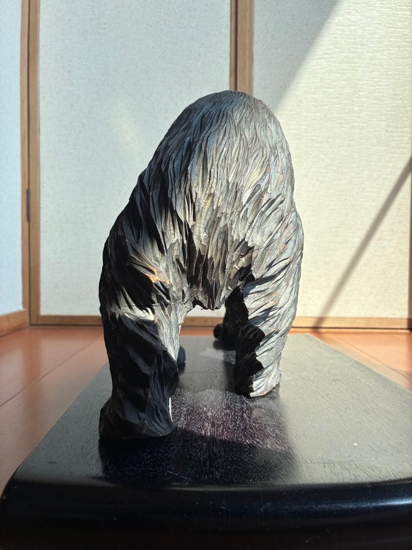 木彫り熊　アイヌ　アンティーク　銘あり　昭和初期製作