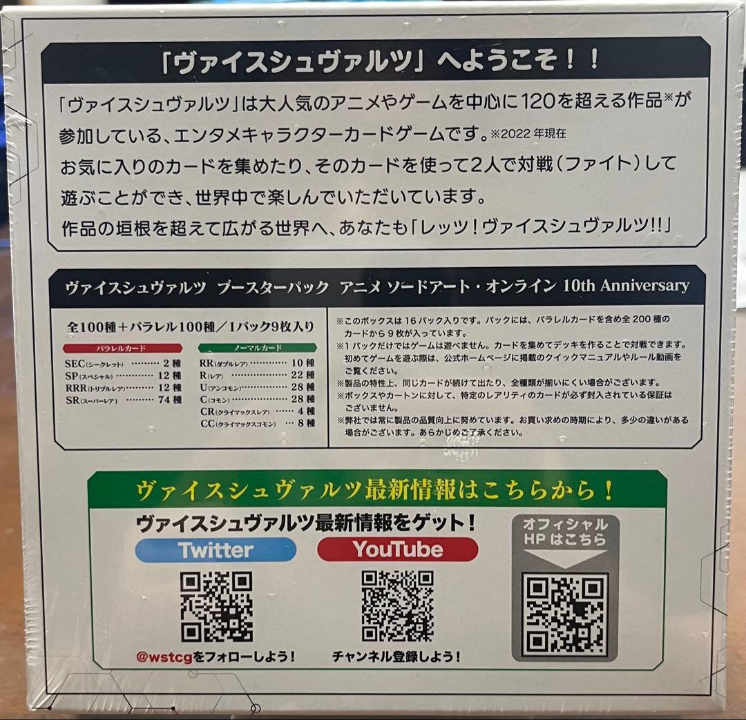 ソードアートオンライン 10th Anniversary (未開封) BOX初版