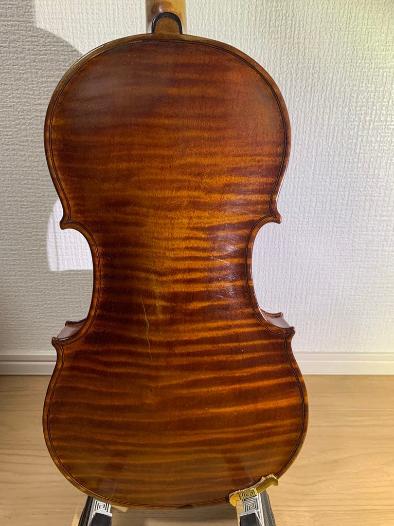 1940年代　アメリカ製　4/4 バイオリン　虎杢　裏板一枚板　修復済み