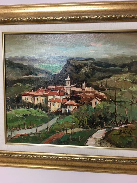 絵画 油絵 ヨーロッパ絵画フランス画家バセツテイー作品