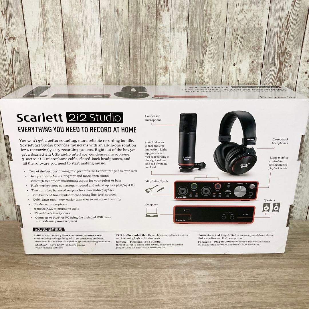 美品✨Focusrite Scarlett 2i2 Studio 動作確認済