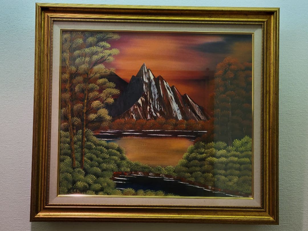 絵画 Mountain glow