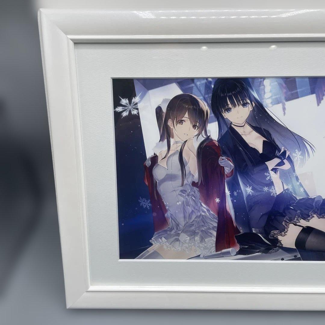 WHITE ALBUM2 なかむらたけし 箔押しサイン入り描き下ろし複製原画