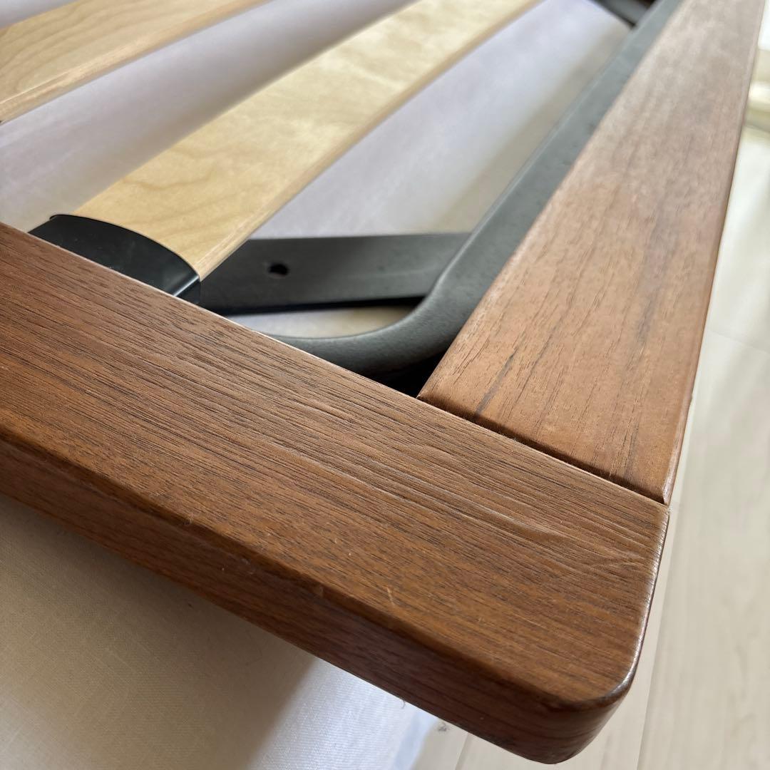 無印良品　木製ベッドフレーム　シングル　ウォールナット材