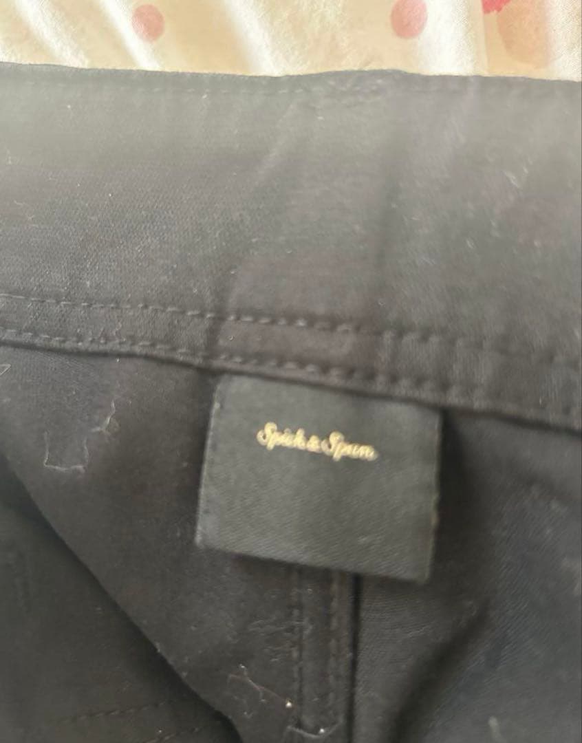 Spick and Spanスピックアンドスパン ベイカーパンツ　ブラック38