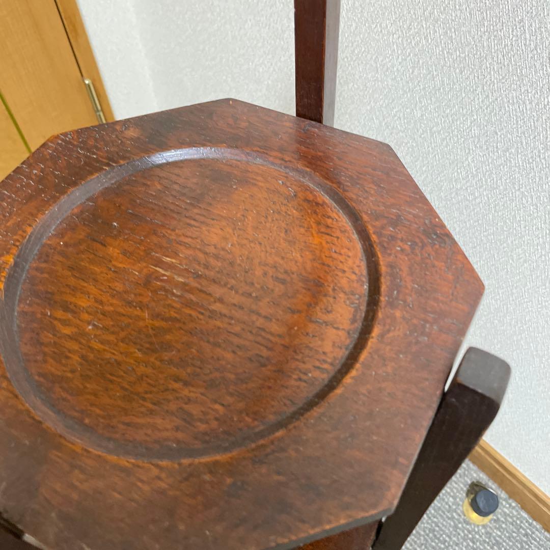 1／27まで発送停止。 木製 3段 ケーキスタンド 八角形　アンティーク