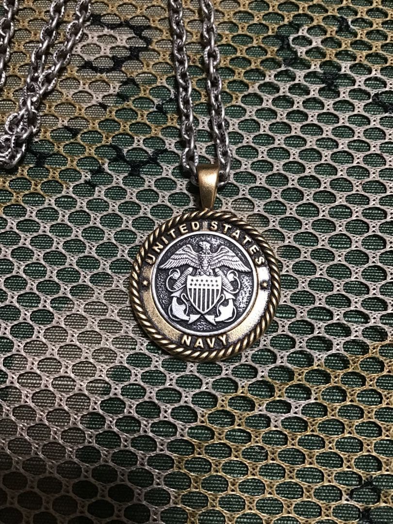 米軍放出品ALEX AND ANI NAVYペンダントネックレス新品未使用