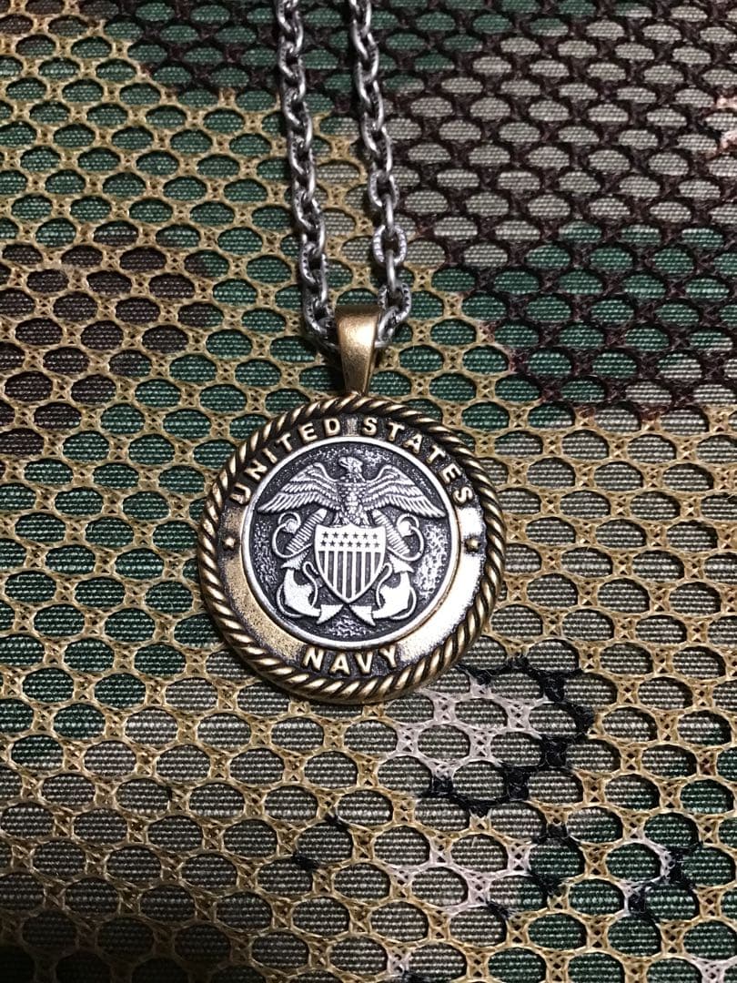 米軍放出品ALEX AND ANI NAVYペンダントネックレス新品未使用