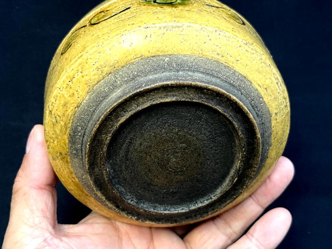 茶碗■古黄瀬戸 江戸期 コレクター所蔵品 瀬戸焼 古い抹茶碗 時代物 骨董品■