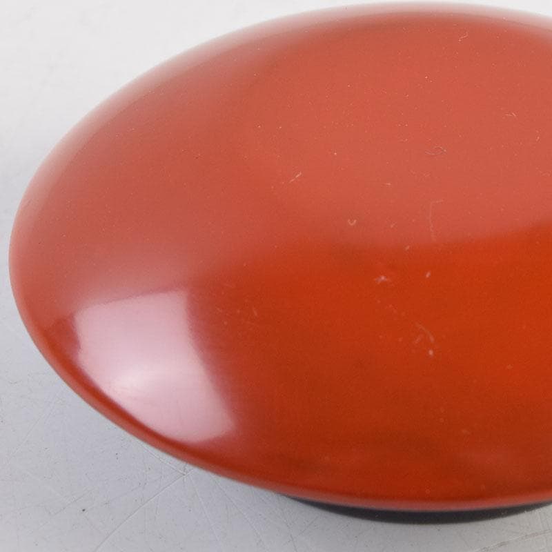 茶道具　源陵香作　根來塗　鬼灯香合　共箱　V　9200