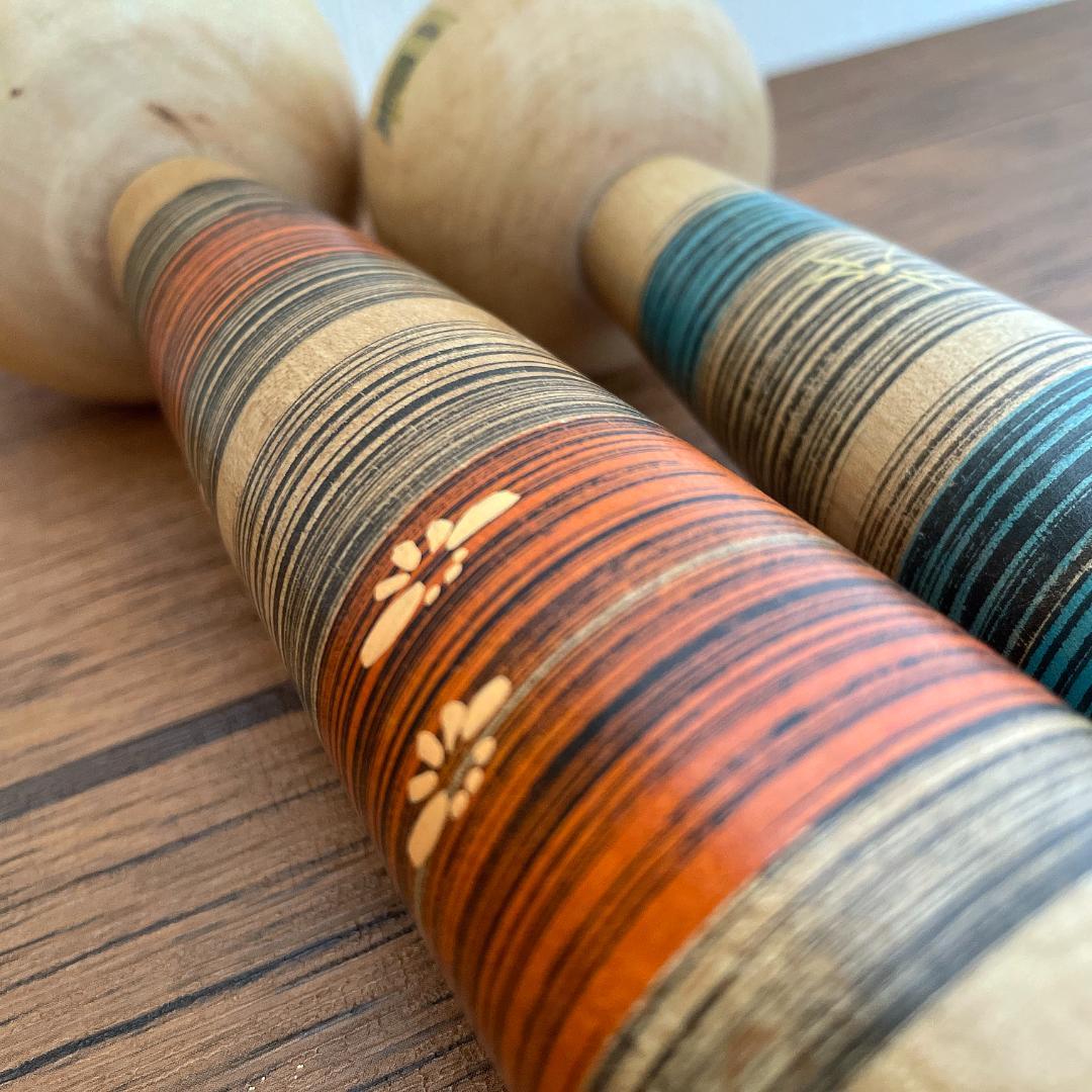 山中三平 こけし（8in / 21cm & 6in / 16cm）