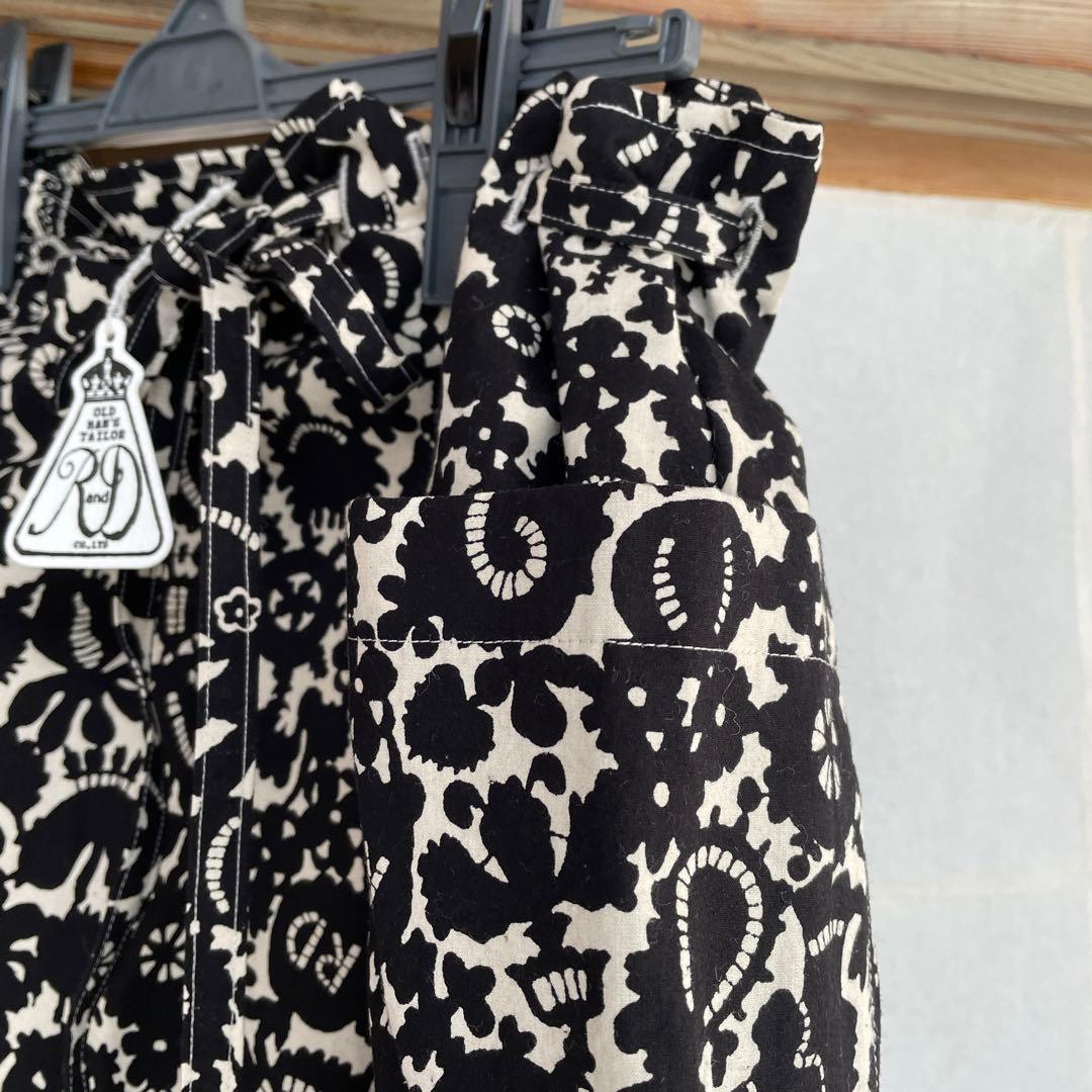 オールドマンズテーラー モノトリックプリントストリングスカート