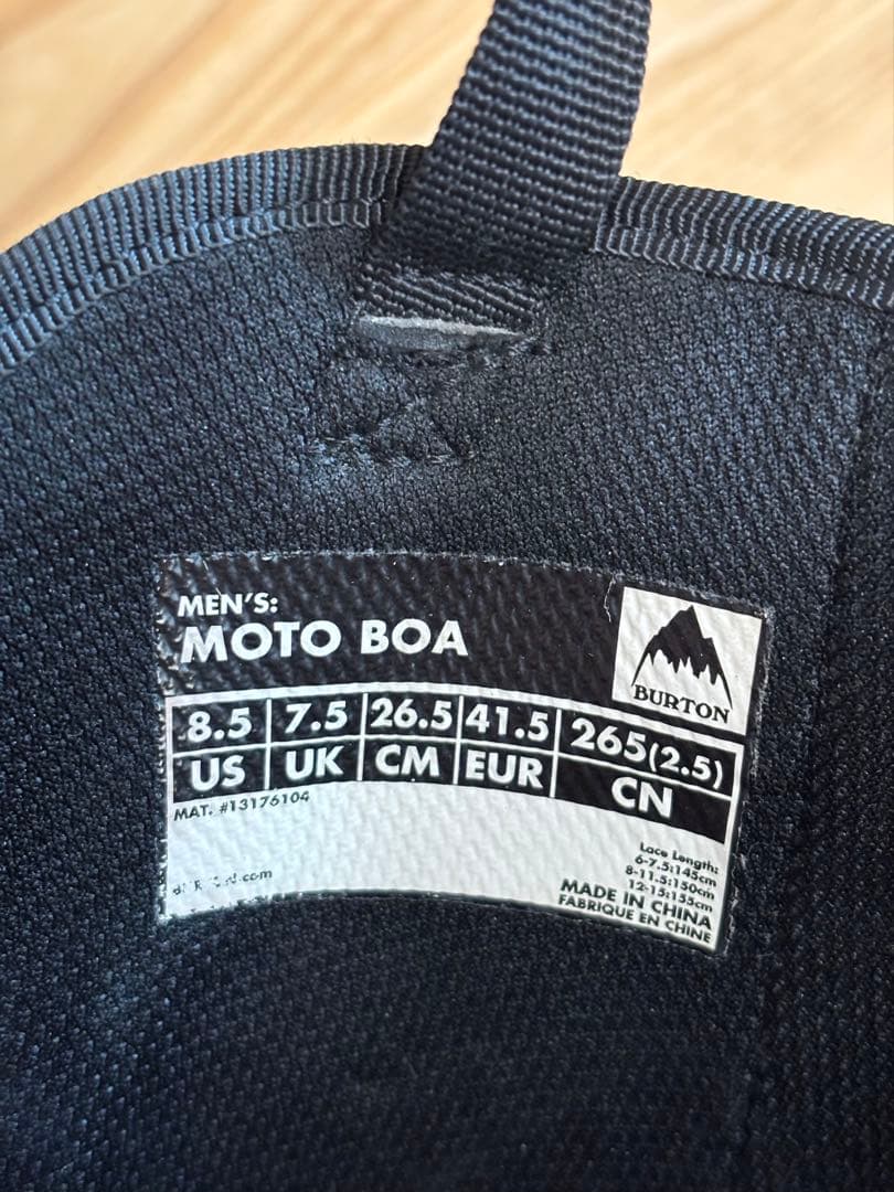 バートン Burton Moto スノーボードブーツ BOA 26.5cm