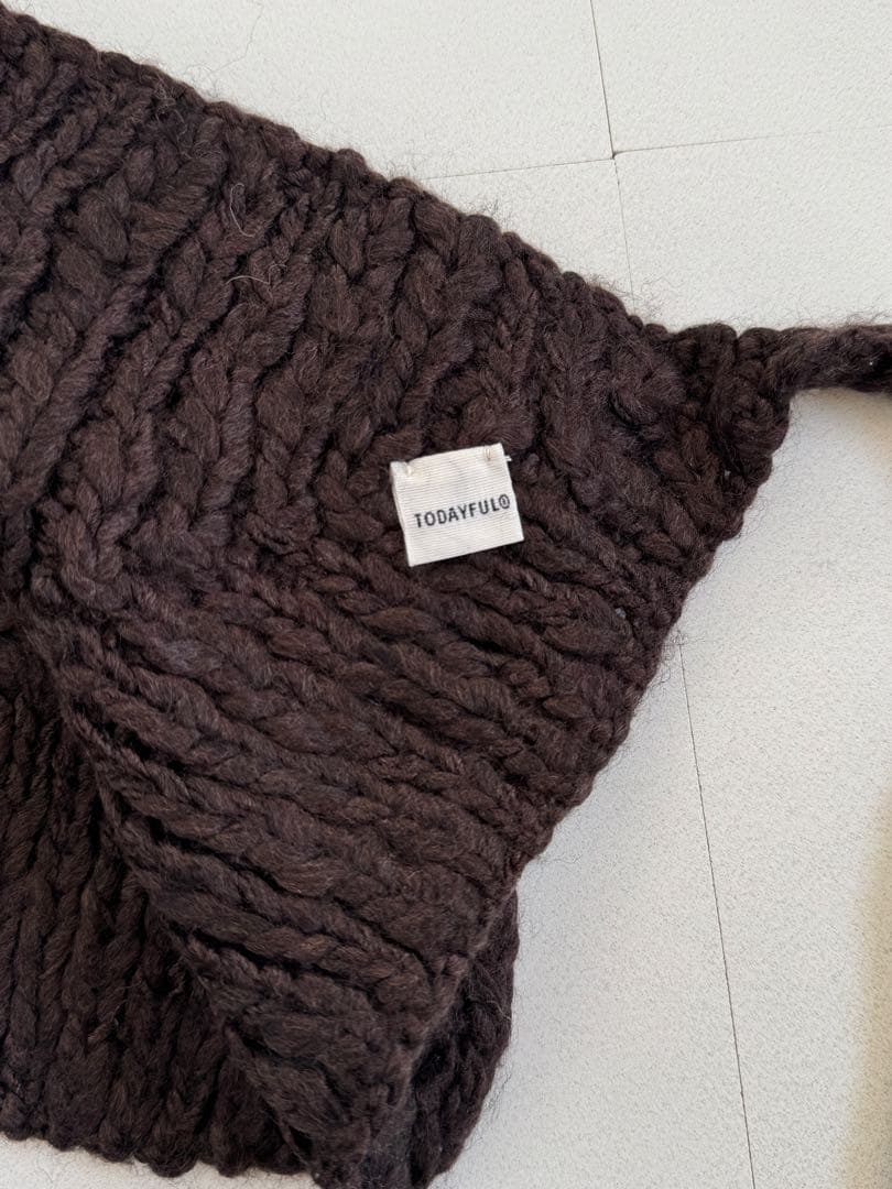完売品 TODAYFUL Mix Knit Scarf ミックスニットスカーフ