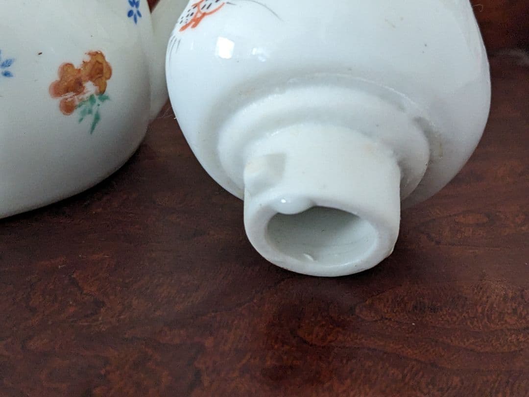 イギリス ヴィンテージ ◆ 猫型 陶器 ティーポット ◆ 白色 花柄