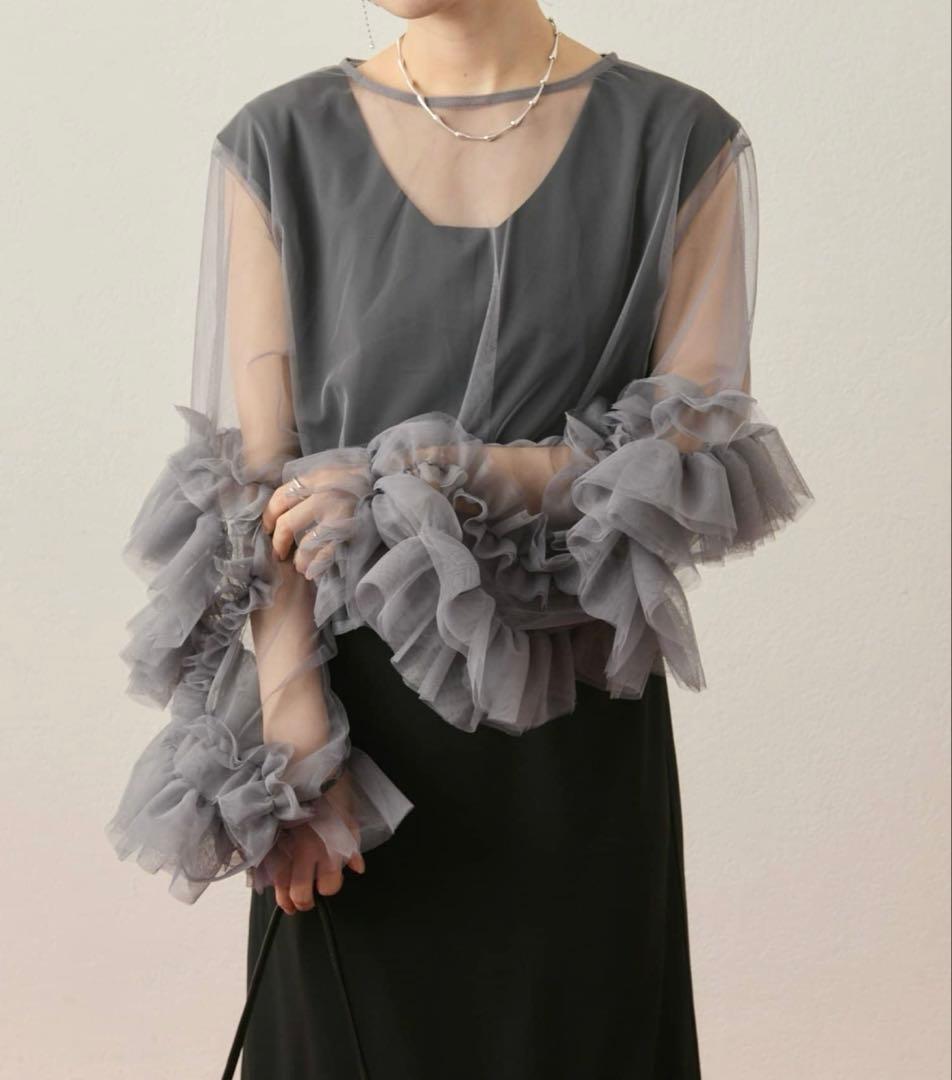 【美品】mystic ティアードフリルドレスSET