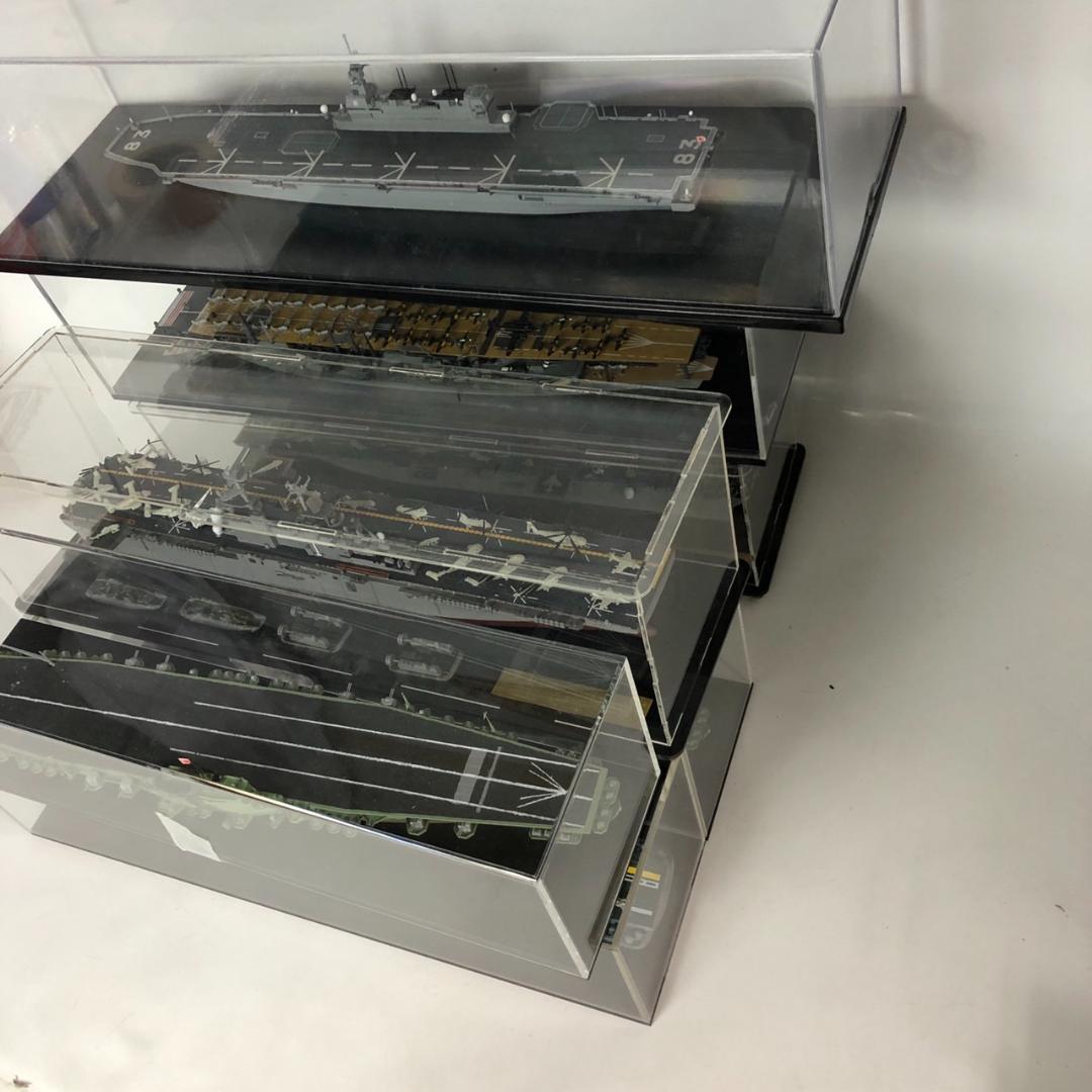 艦船模型セット 空母 アクリルケース付 空母 プラモデル 完成品