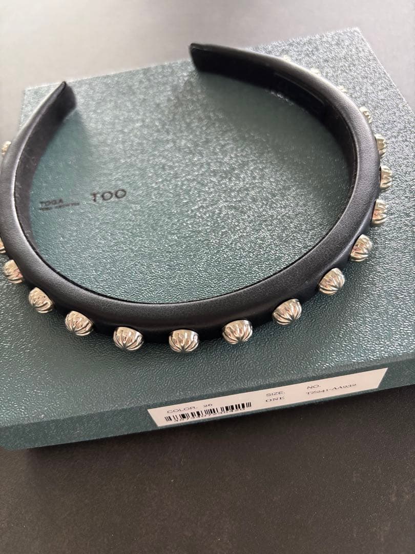 美品 TOGA Leather headband 3